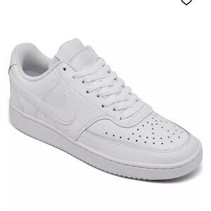 Nike All-White Leather Sneakers
